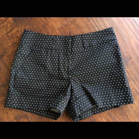 New York & Company Pants - NEW YORK & CO BLACK POLKA DOT SHORTS